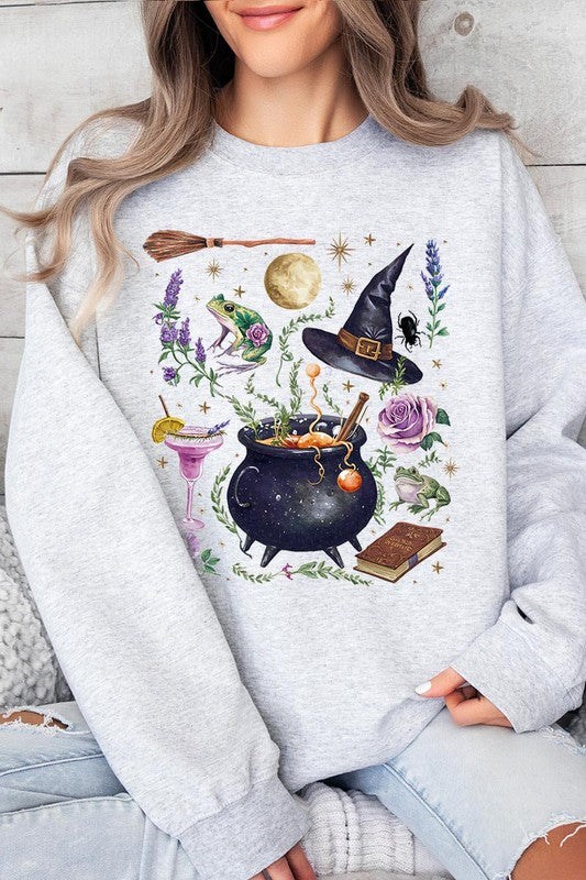 Spooky Graphic Fleece Sweatshirts