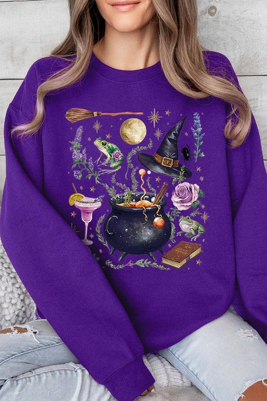 Spooky Graphic Fleece Sweatshirts