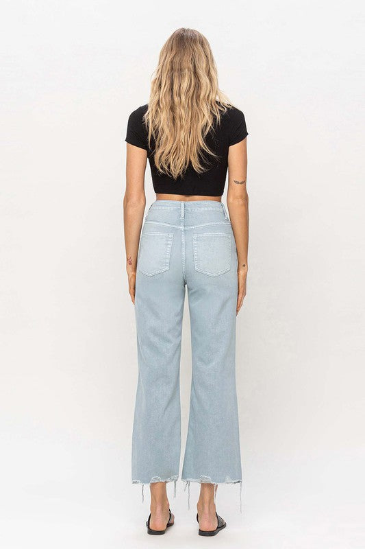 Vintage crop flare-jeans uit de jaren 90